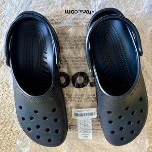 ++Crocs Classic Clogs, Black, Size 10M+